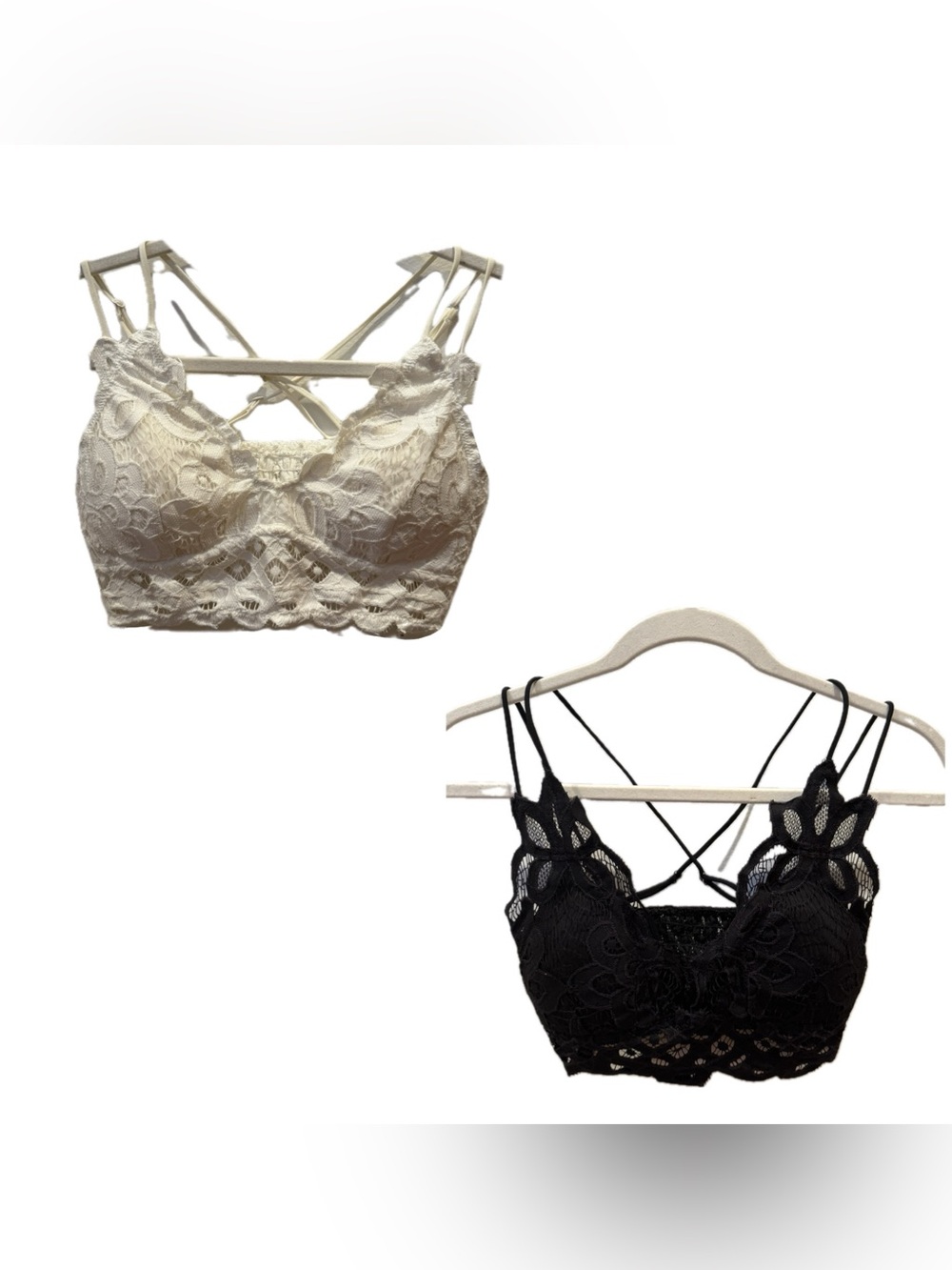 White and Black Bralette bundle